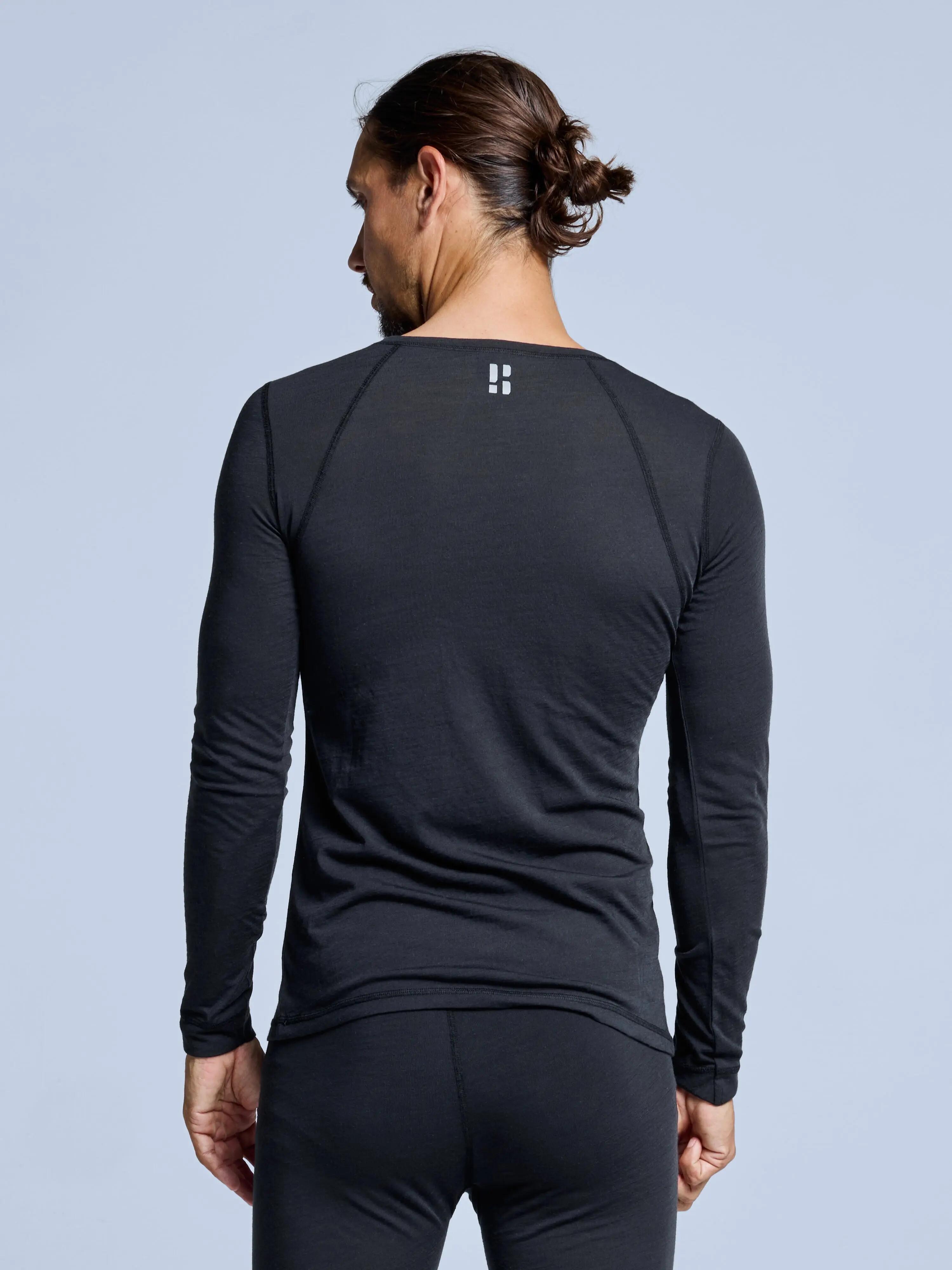 T-shirt thermique - Homme - Laine mérinos - Noir 7/10
