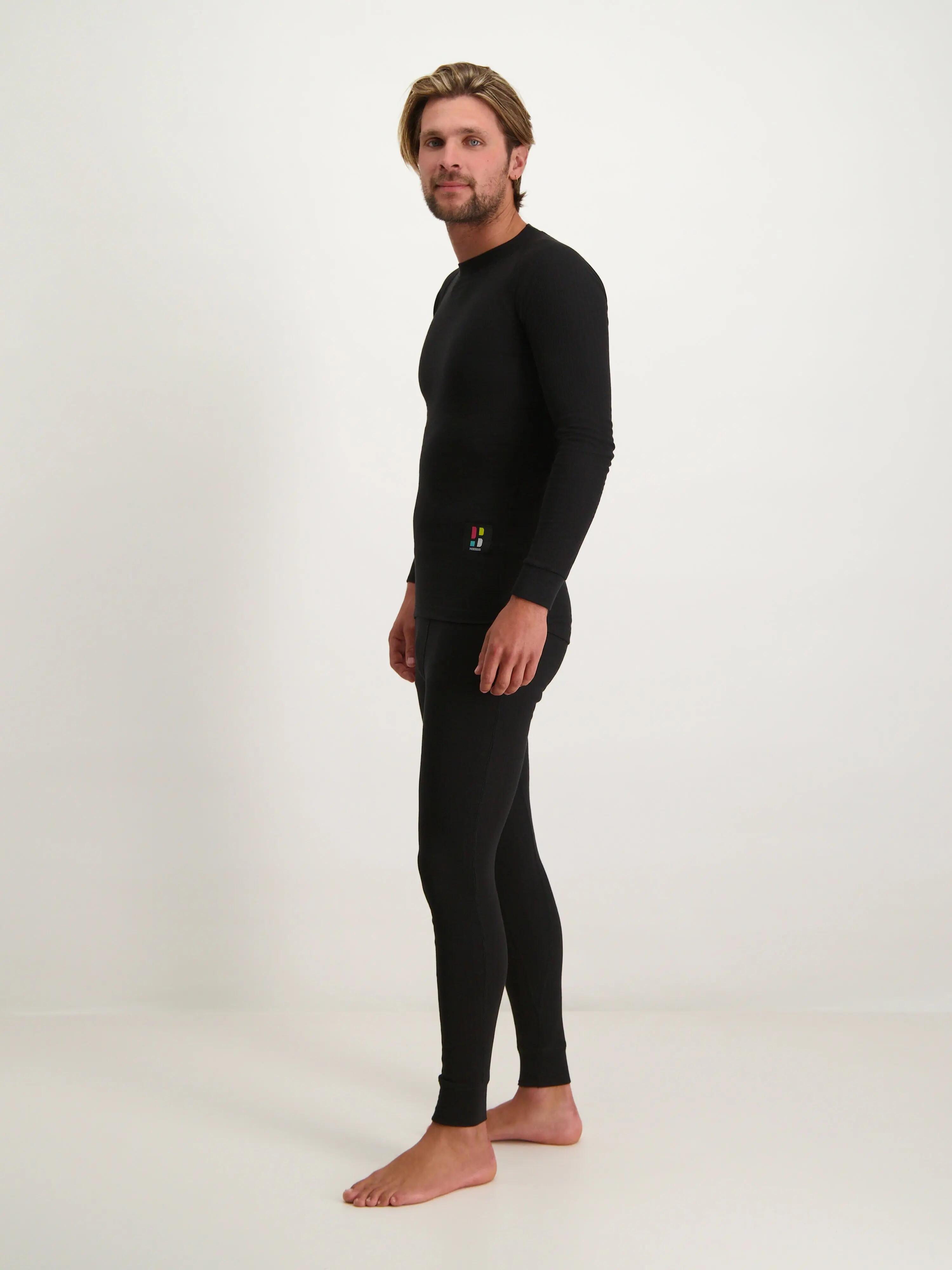Skiunterwäsche Funktionsshirt Langarm Herren Pro Schwarz 5/8