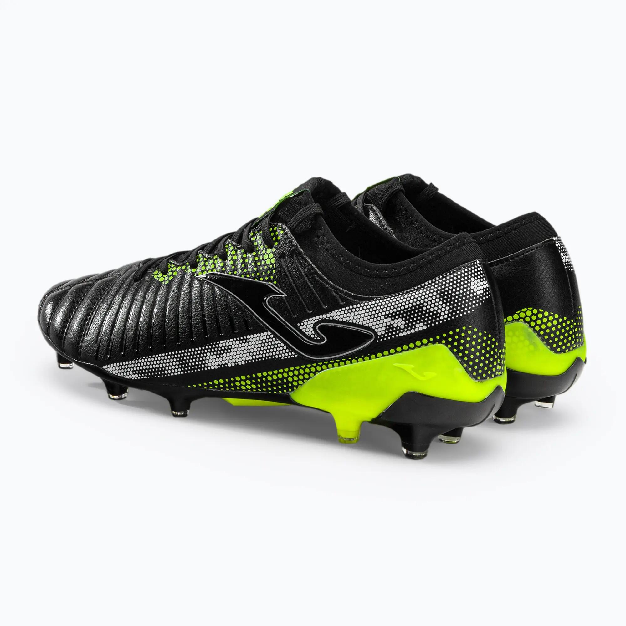 Joma Football Shoes Propulsion Cup 21 FG Black Fluorescent Yellow 3/5