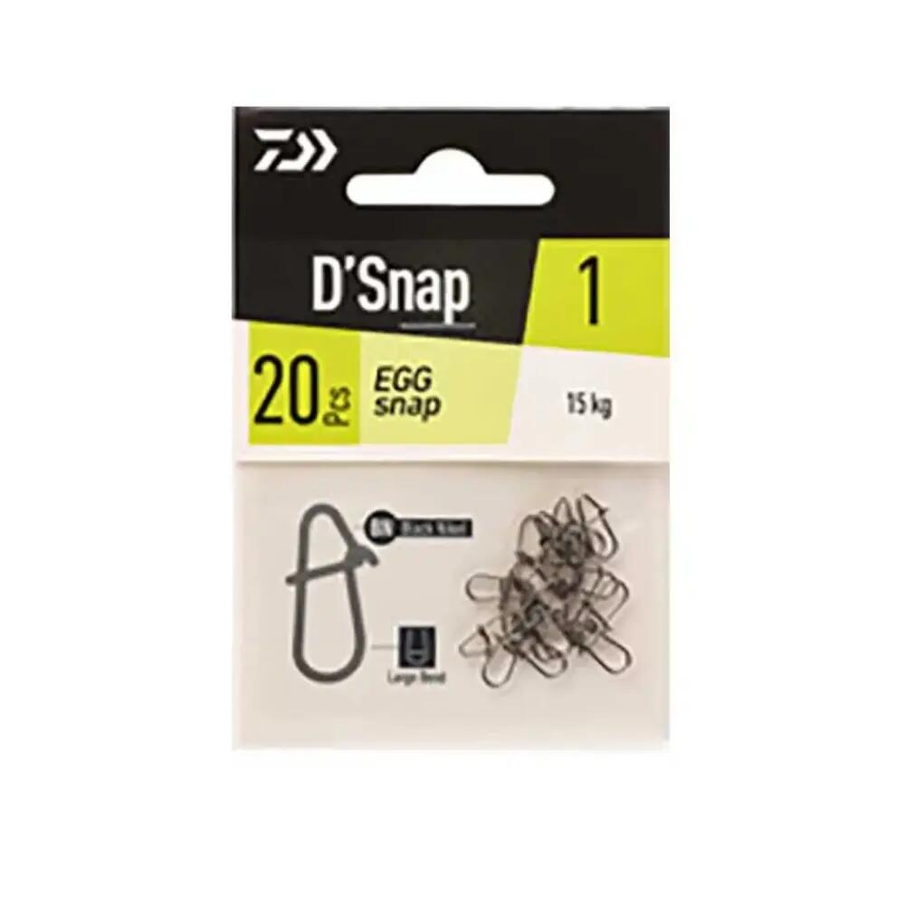 Clip de pesca Daiwa Egg Snap 20 piezas 2/3