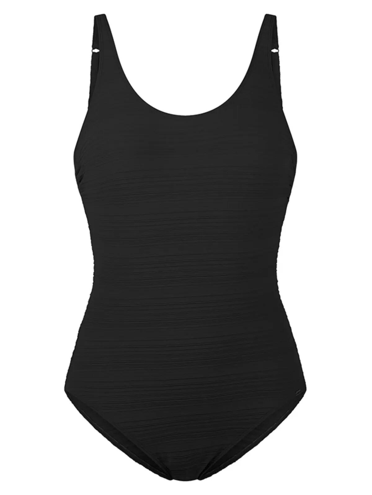 Dames Badpak Basic Zwart 5/5