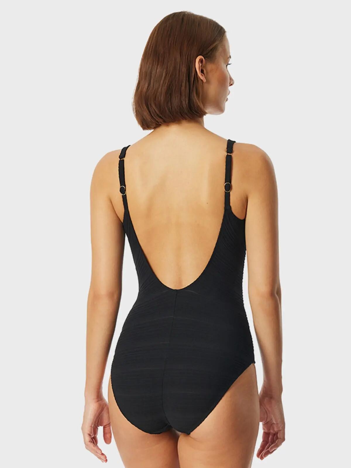 Dames Badpak Basic Zwart 3/5
