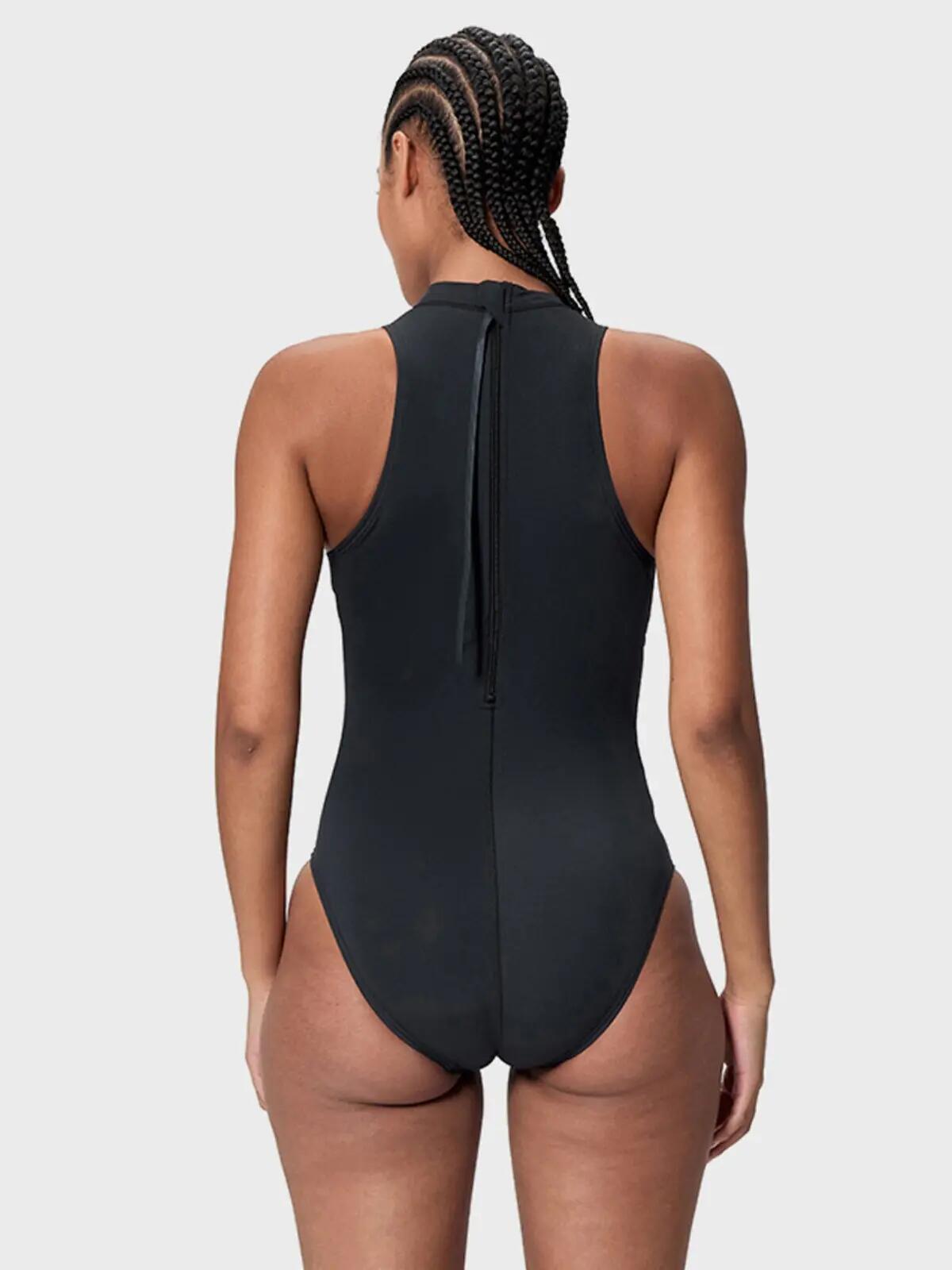 Speedo Damen Badeanzug Sprint Hydrasuit Schwarz/Blau 4/7