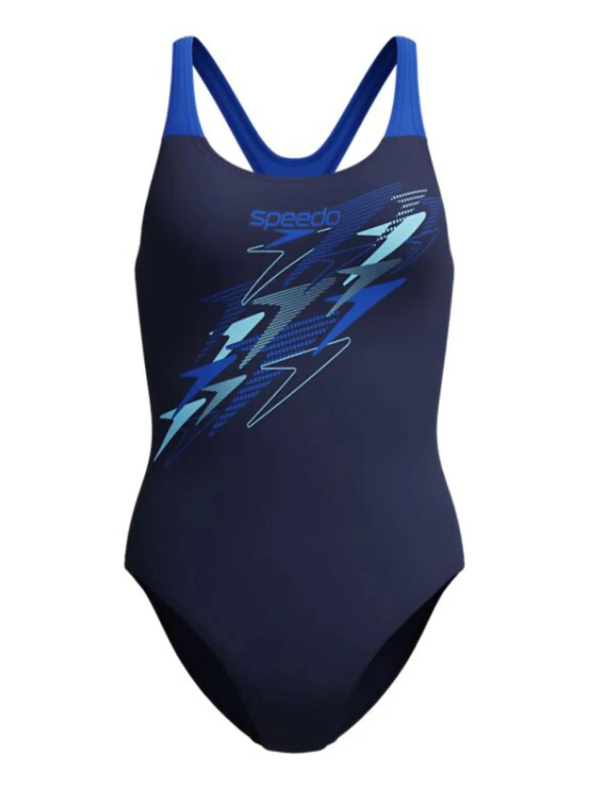 Dames Medley Logo Medalist Badpak Blauw 7/7
