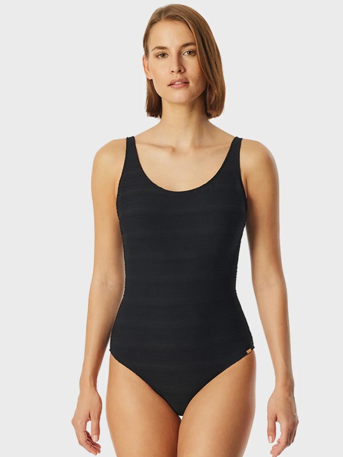 Dames Badpak Basic Zwart 2/5