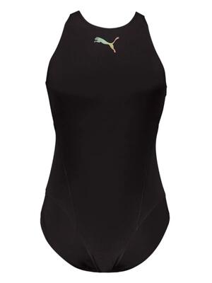 Dames racerback badpak zwart