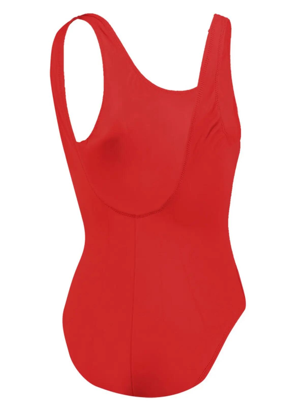 Costume da bagno Puma Swim Women Swimsuit 1p, Rosso, Donne 6/6