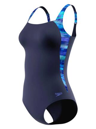 Maillot de bain Speedo Print Luna Lustre Marine/Lavande