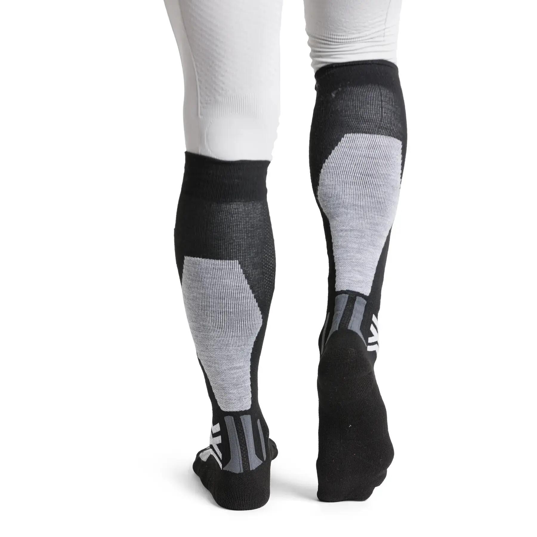 Ski-sokken X-Socks Discover OTC Zwart/Grijs 4/4