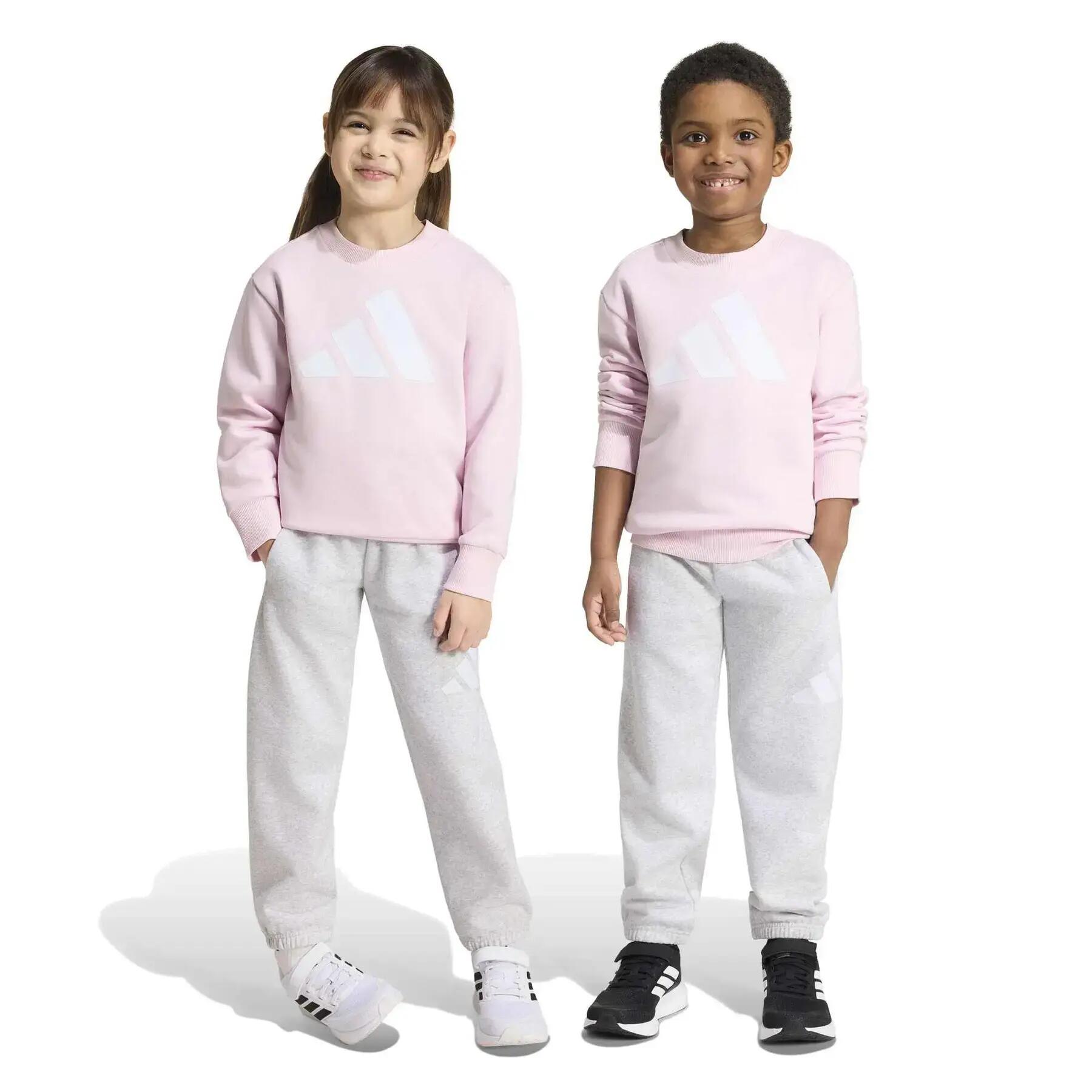 Conjunto de calças de jogging e sweatshirt criança adidas Essentials 5/12