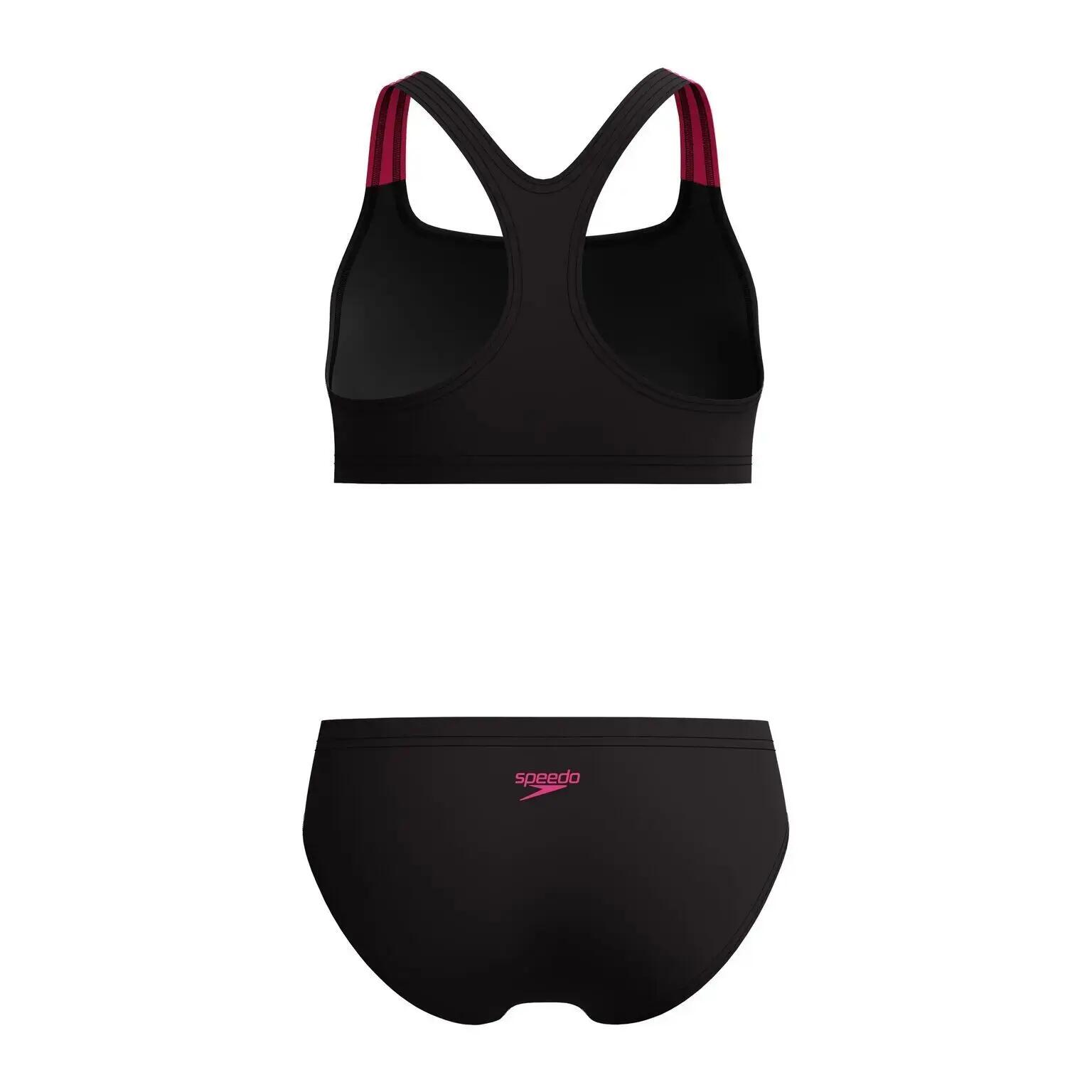 Costume da bagno a 2 pezzi ragazza Speedo Medley Logo Racerback 6/7