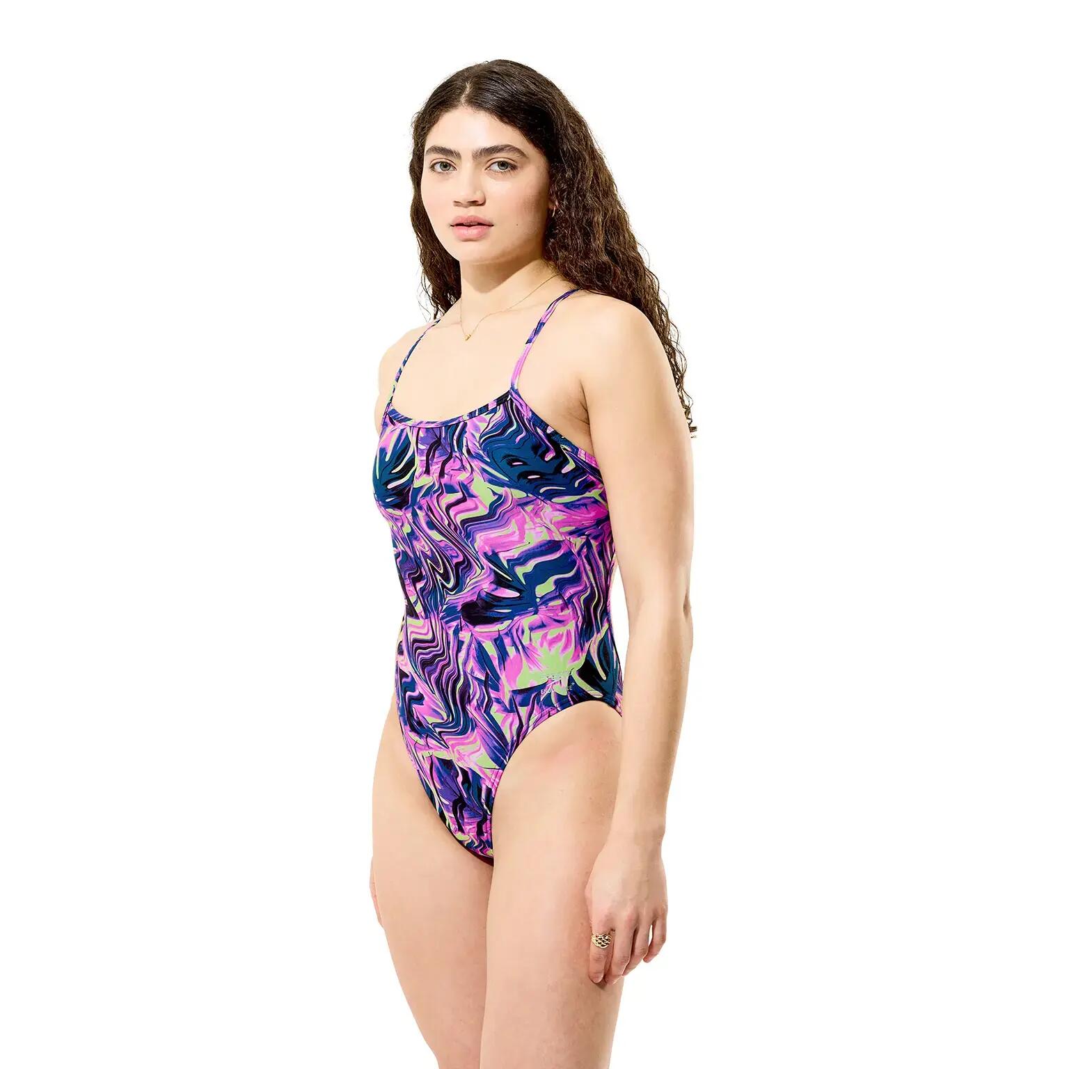 Costume da bagno intero stampato da donna Speedo Web Back 6/7