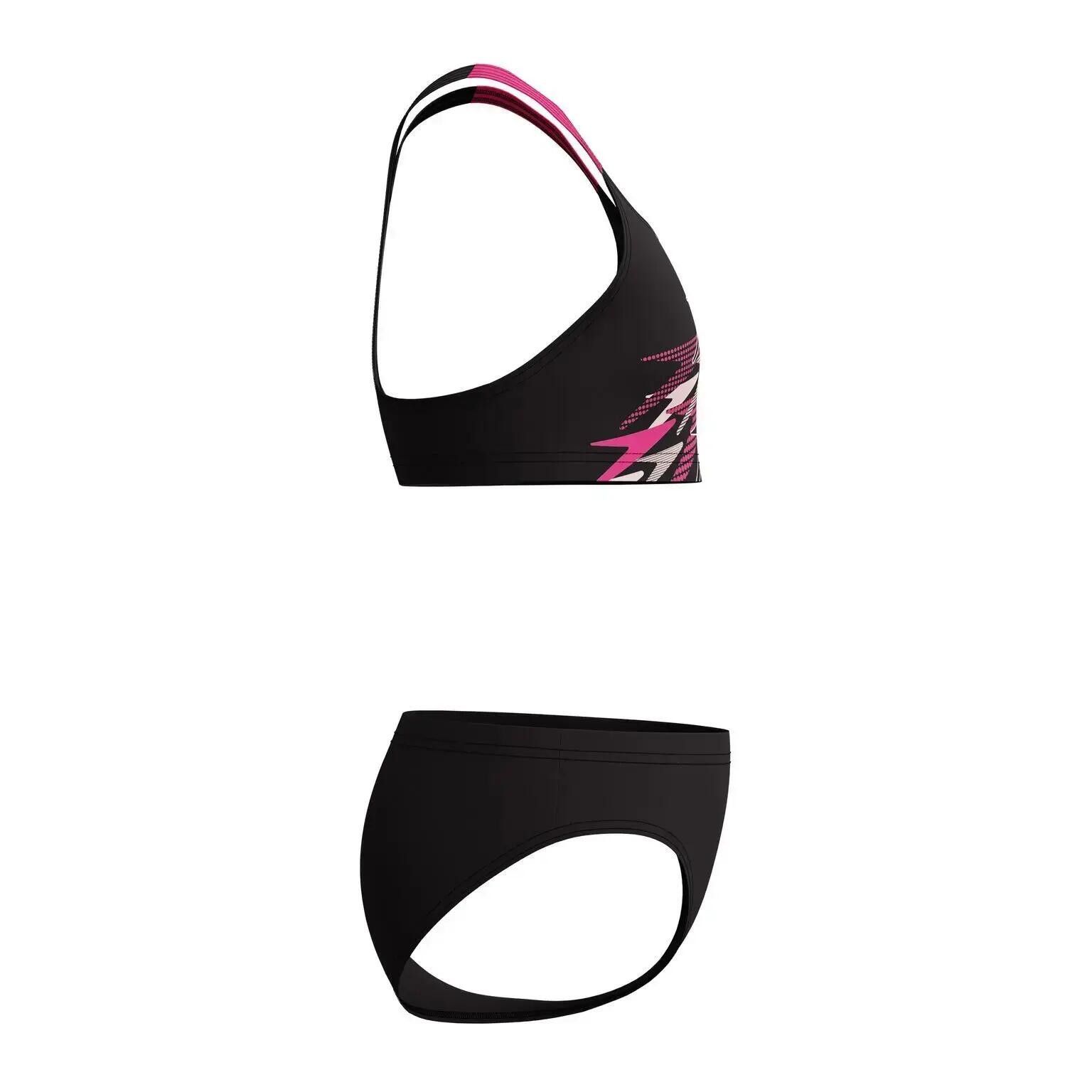 Costume da bagno a 2 pezzi ragazza Speedo Medley Logo Racerback 4/7