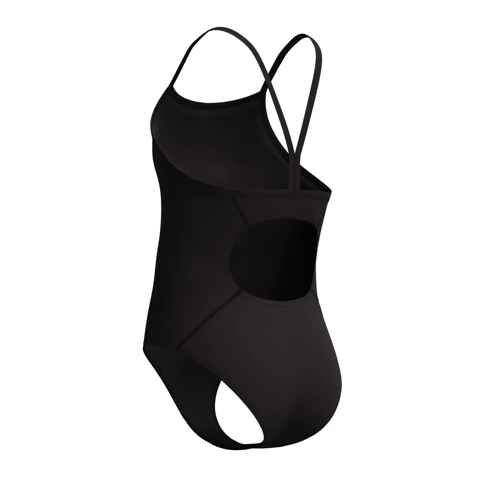 Speedo Meninas Endurance+ Maiô com alças finas e logo - Preto 7/7