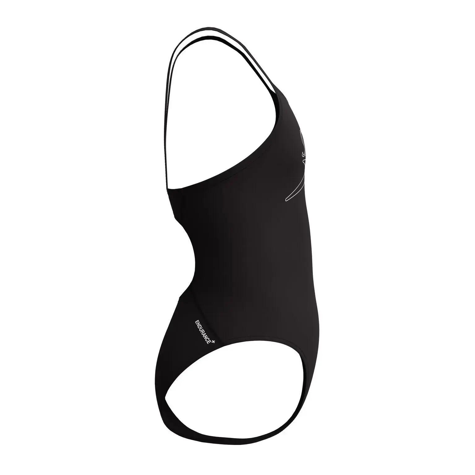 Speedo Meninas Endurance+ Maiô com alças finas e logo - Preto 4/7