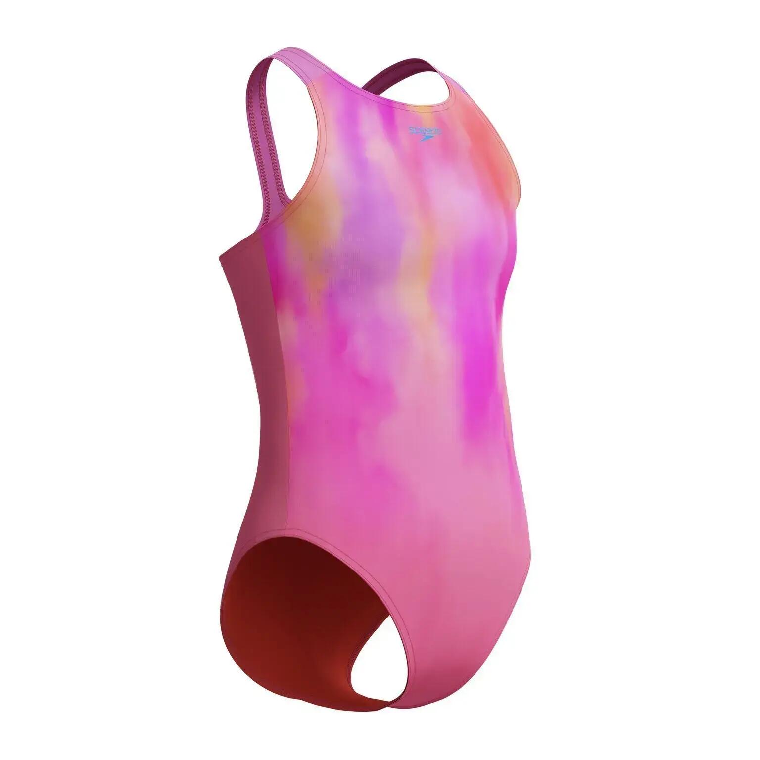 Zwempak - zwemmen - meisjes - pulseback zonder bandjes - roze 3/7
