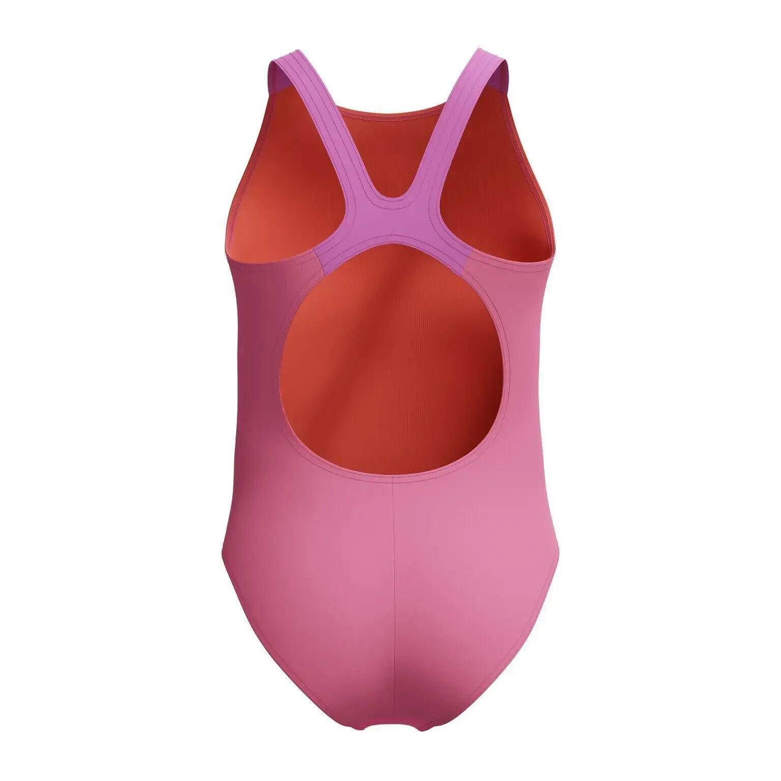 Zwempak - zwemmen - meisjes - pulseback zonder bandjes - roze 6/7