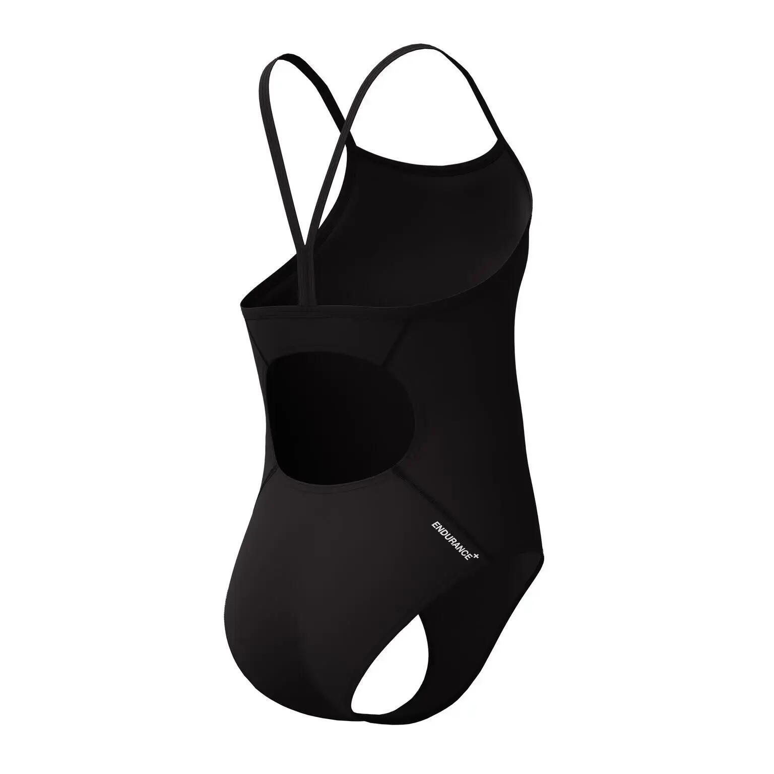 Speedo Meninas Endurance+ Maiô com alças finas e logo - Preto 5/7