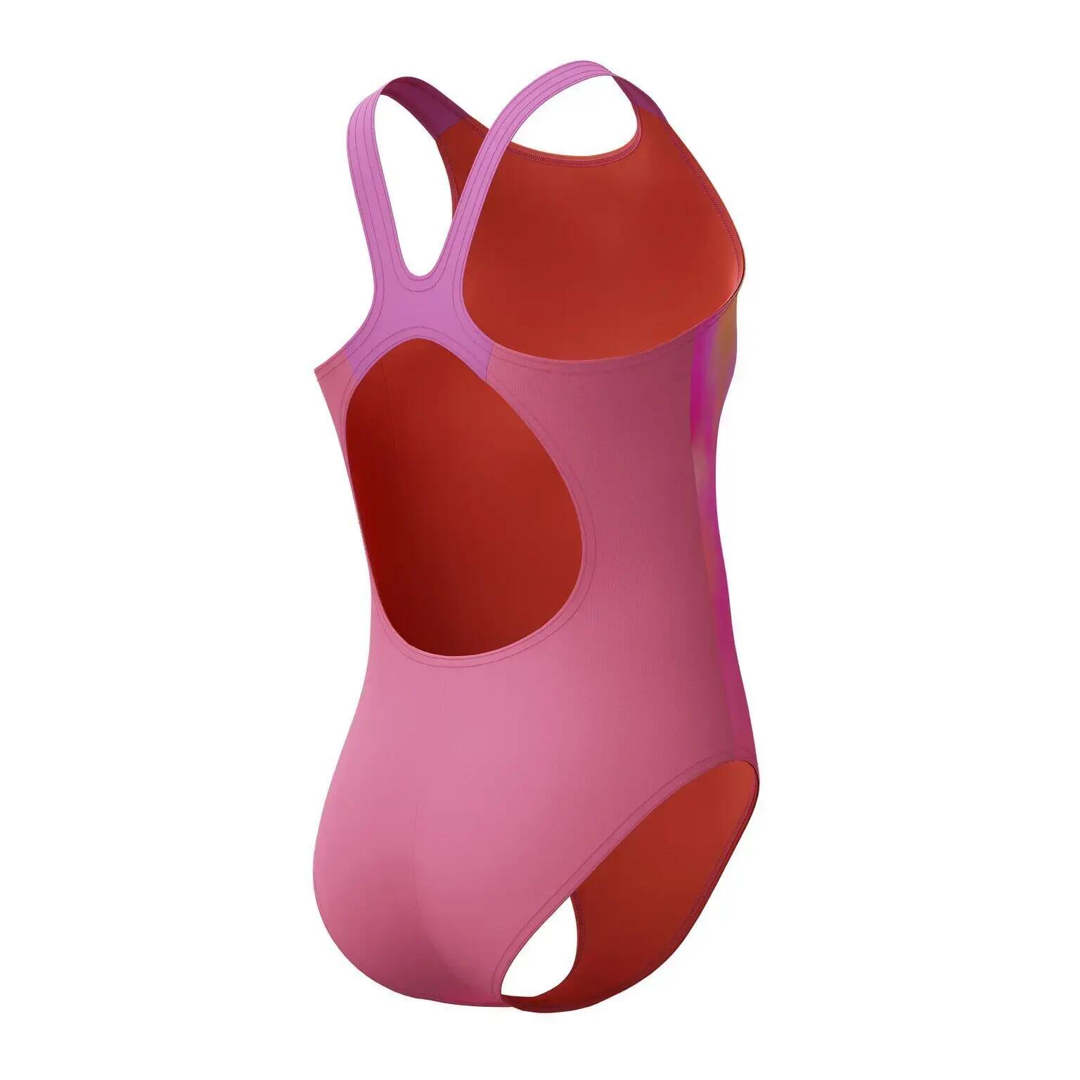 Zwempak - zwemmen - meisjes - pulseback zonder bandjes - roze 5/7