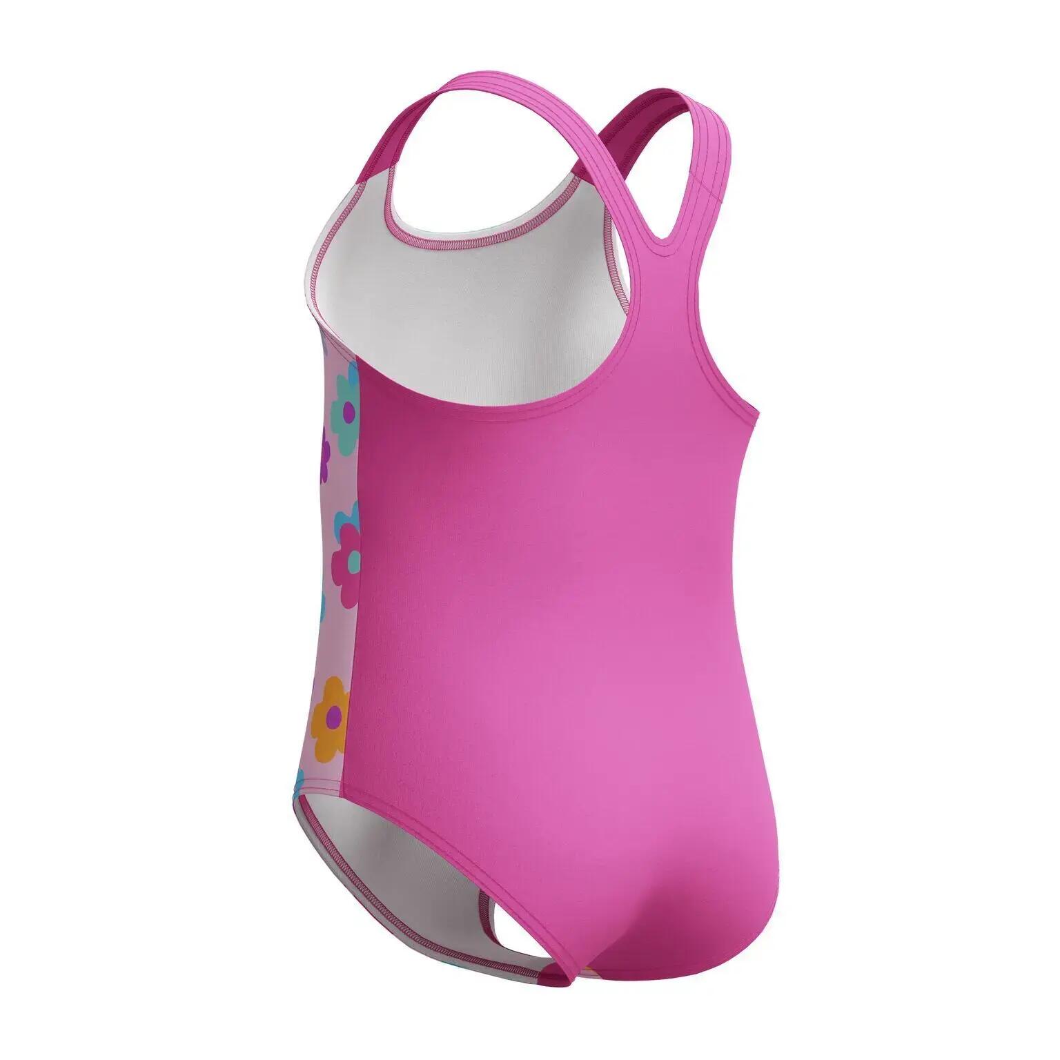 Bañador Entero de Una Pieza Diseño Floral Niñas Rosa 7/7
