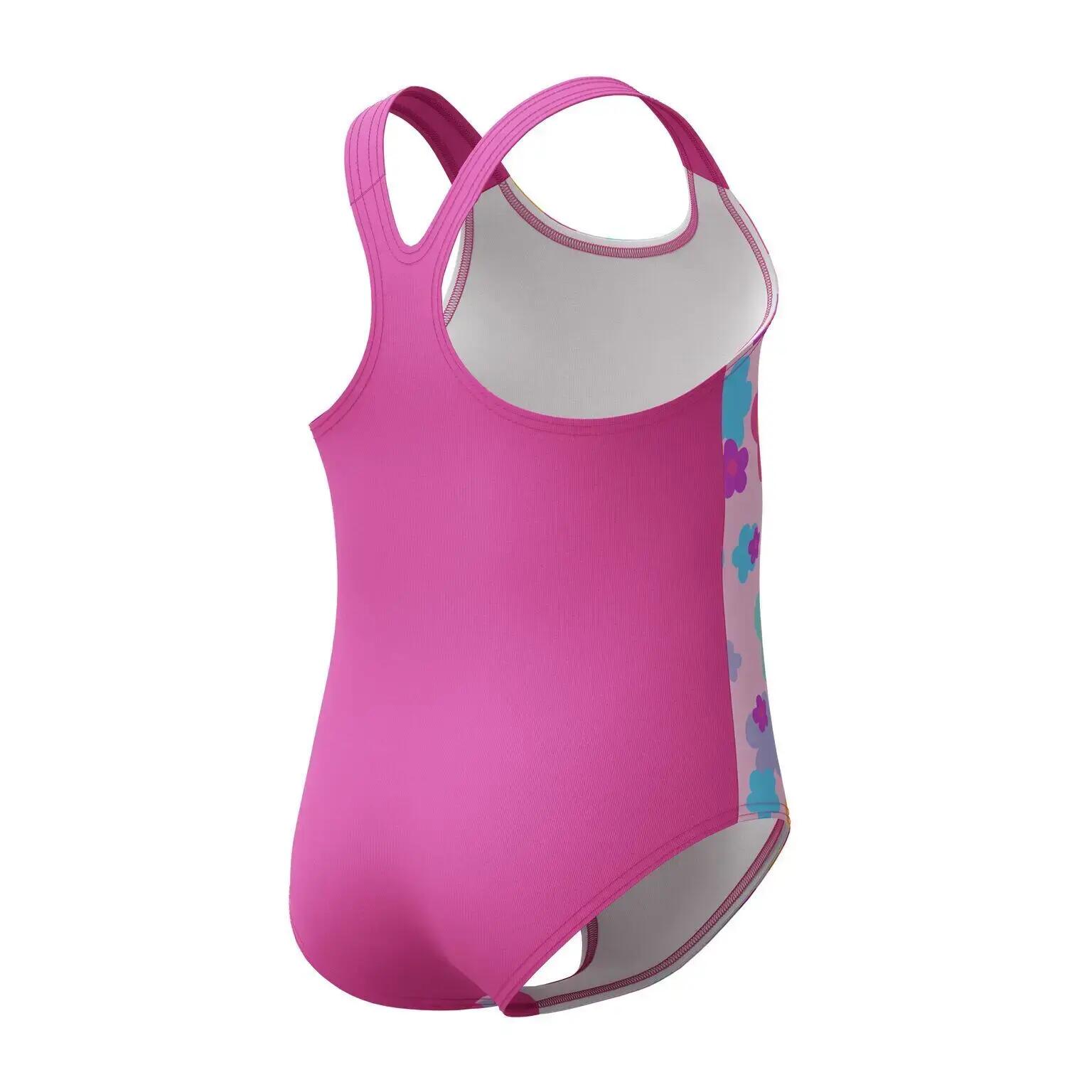 Bañador Entero de Una Pieza Diseño Floral Niñas Rosa 5/7