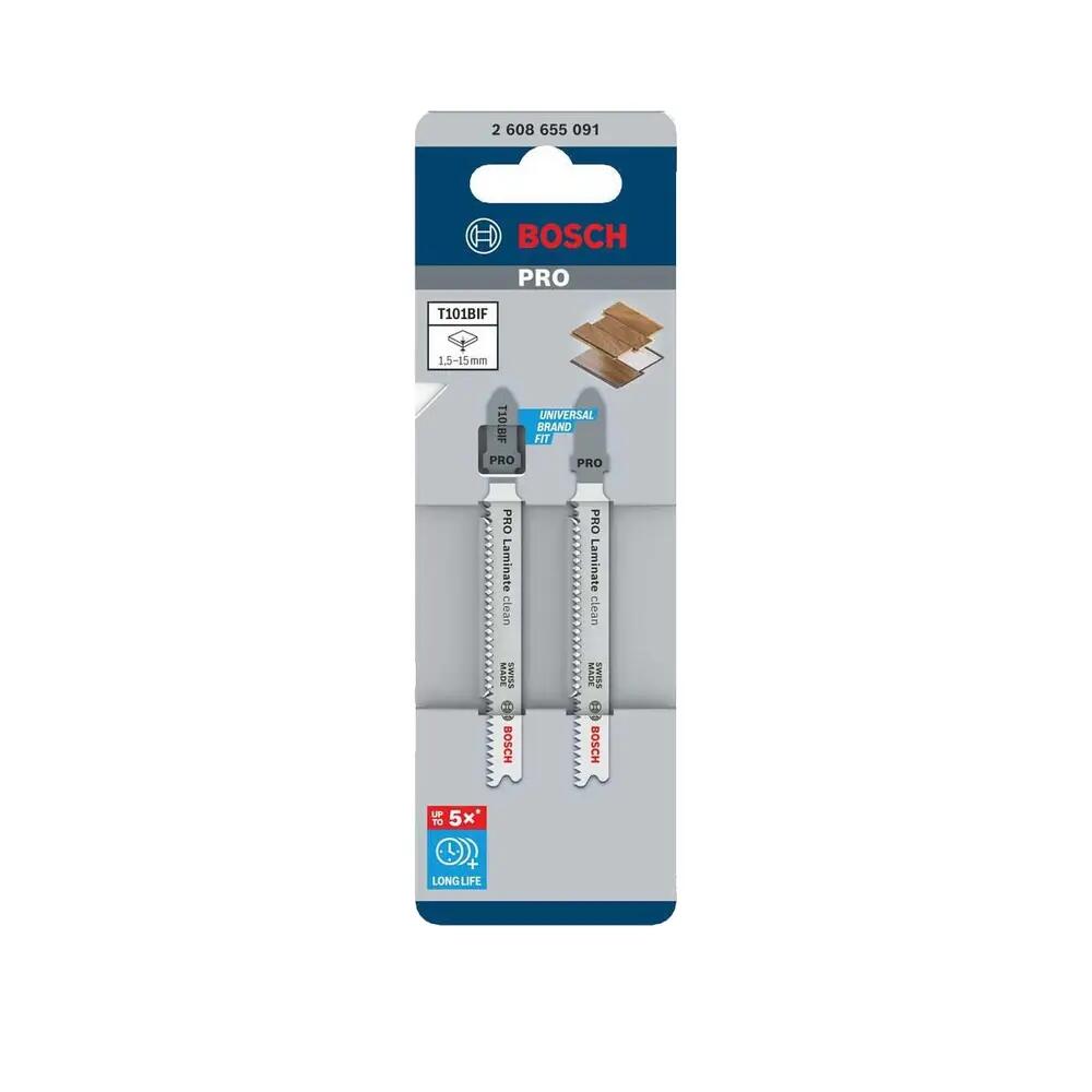 Bosch T101BIF jigsaw blade — 5 pieces 2/3