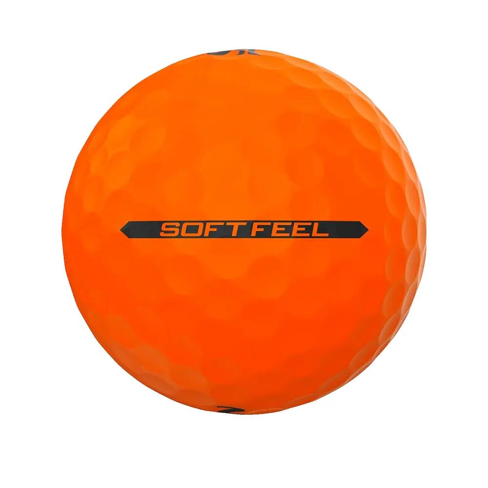 Caixa de 12 bolas de golfe Soft Feel Brite laranja Srixon New 5/5