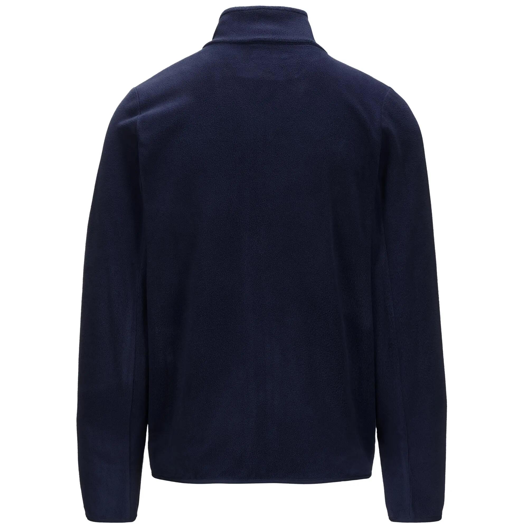 Felpa con zip da uomo in poliestere blu da sportivo 3/5