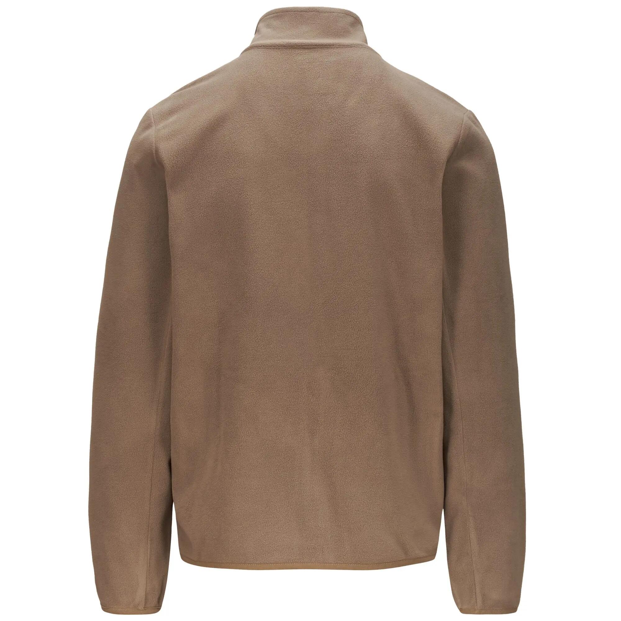 Felpa con zip da uomo in poliestere grigio da sportivo 3/5