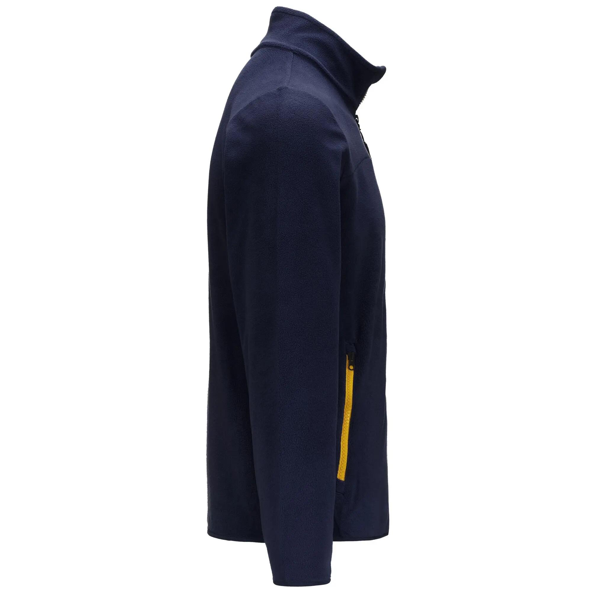 Felpa con zip da uomo in poliestere blu da sportivo 2/5