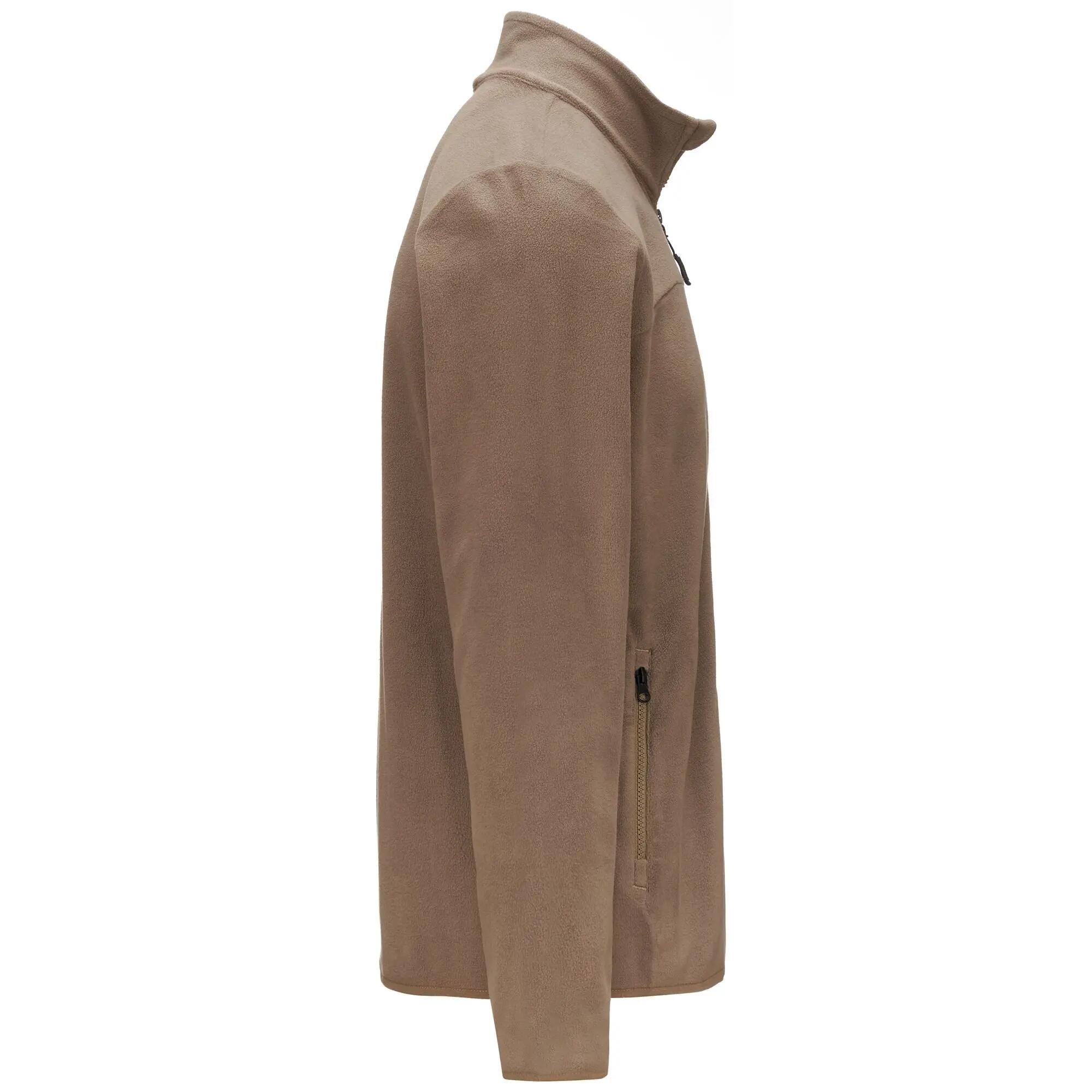 Felpa con zip da uomo in poliestere grigio da sportivo 2/5
