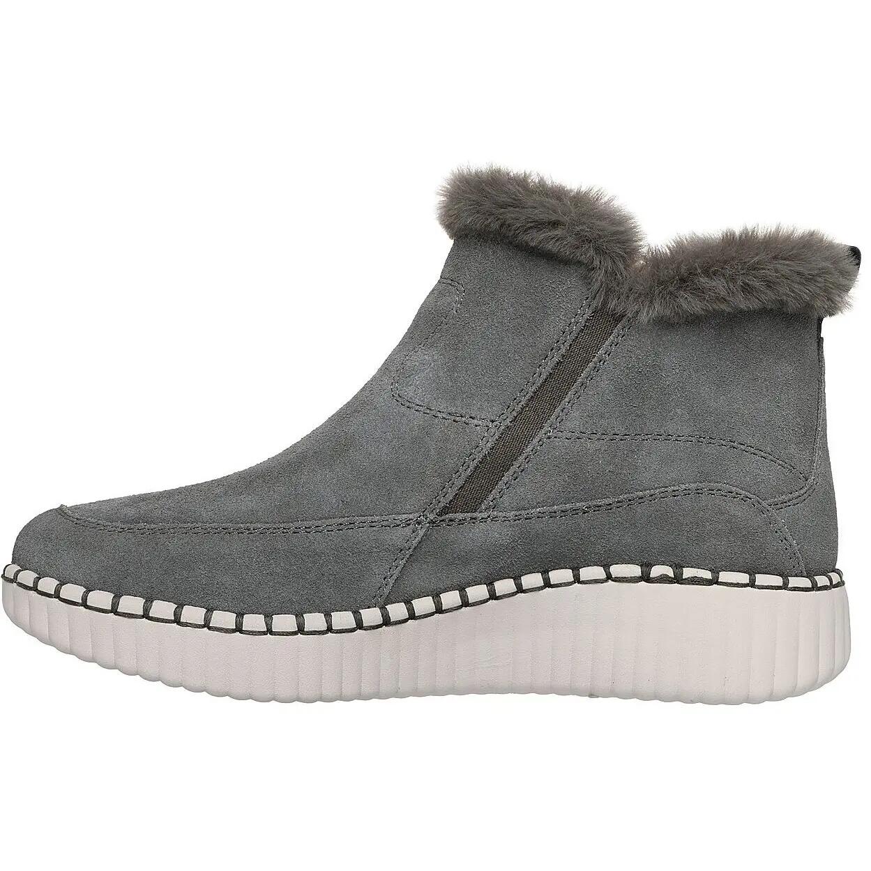 Botas Skechers Wilshire Blvd - Fresh Zip, Gris, Mujer 5/5