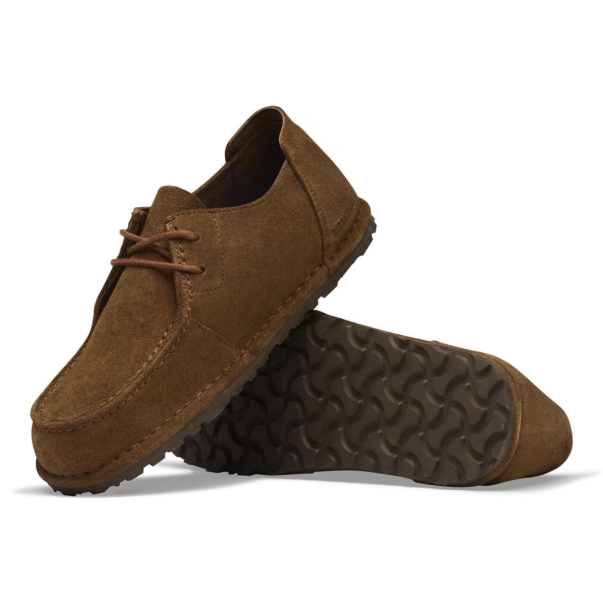 Scarpa Elegante Birkenstock Utti Lace S Suede Leather Adulto 3/5