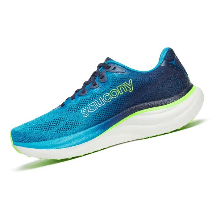 Saucony Ride 19 - Men's Running Shoes - Blue 2/4