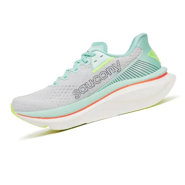 Saucony Endorphin Azura scarpe da corsa uomo bianco/giallo/blu 2/4