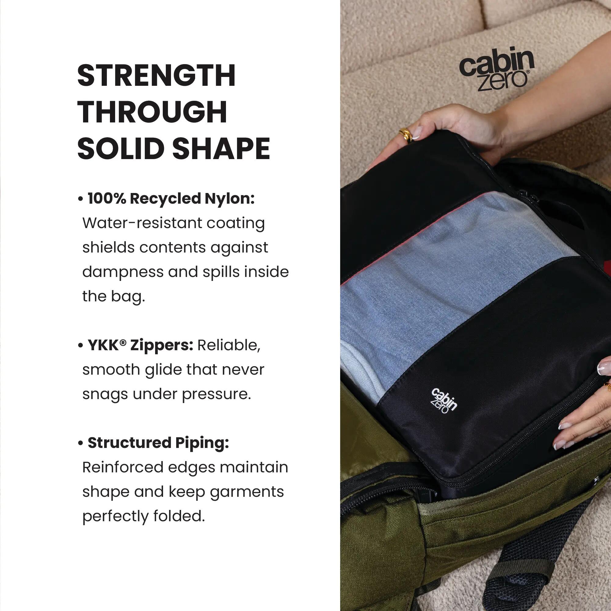 Lux Packing Cube L, Structured Clothing Organiser for Travel and Outdoors 6/11