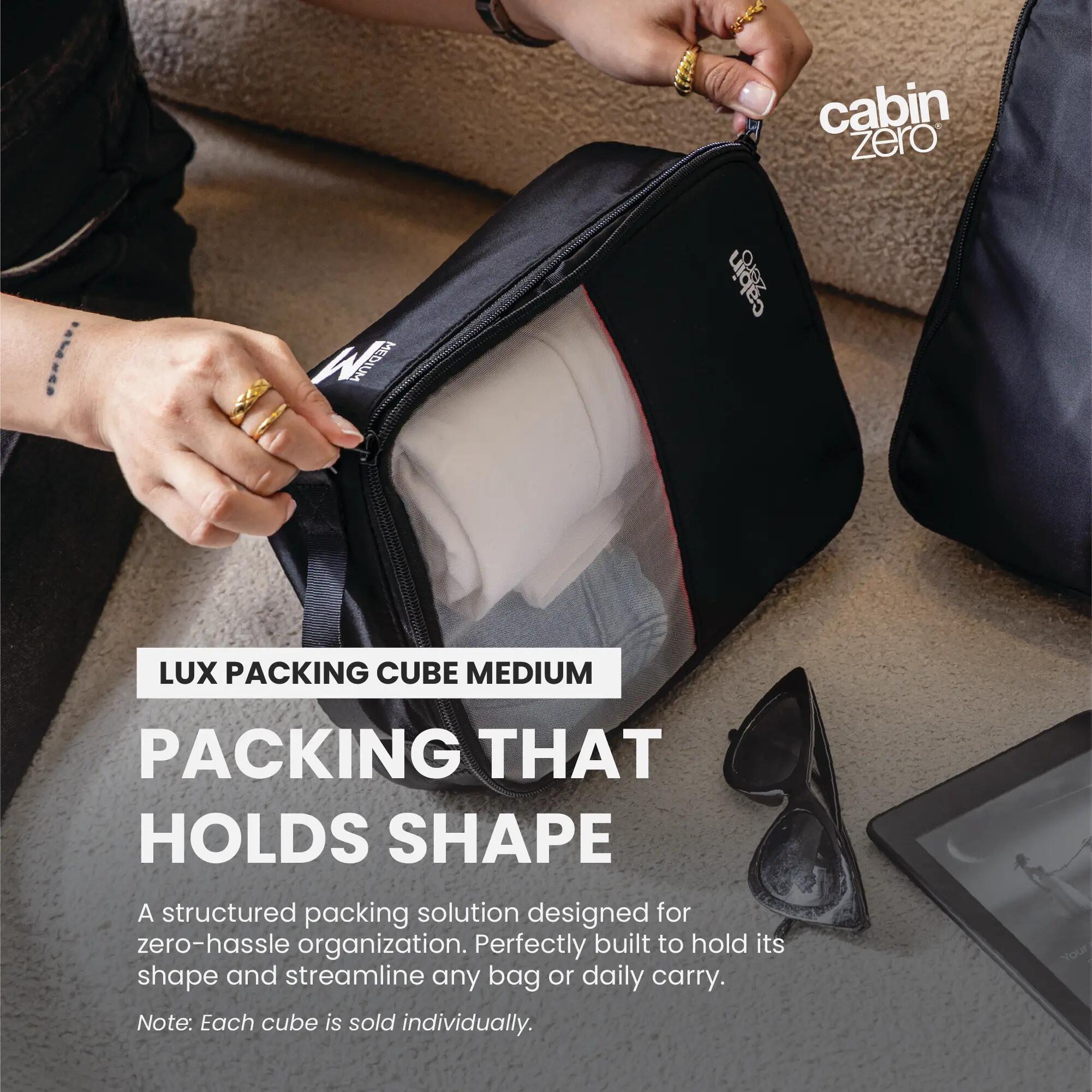 Lux Packing Cube M, Structured Clothing Organiser for Travel and Outdoors 2/12