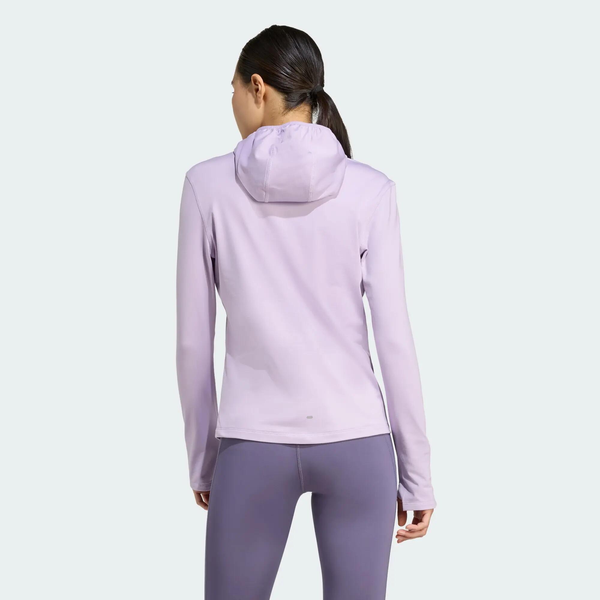 Sweat-shirt à capuche demi-zip hiver Own The Run 3/6