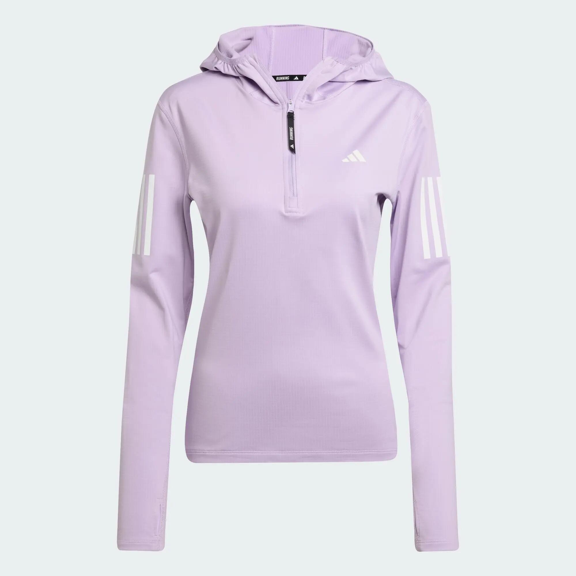 Sweat-shirt à capuche demi-zip hiver Own The Run 2/6