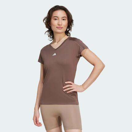 AEROREADY Train Essentials Minimal Branding V-Neck T-Shirt