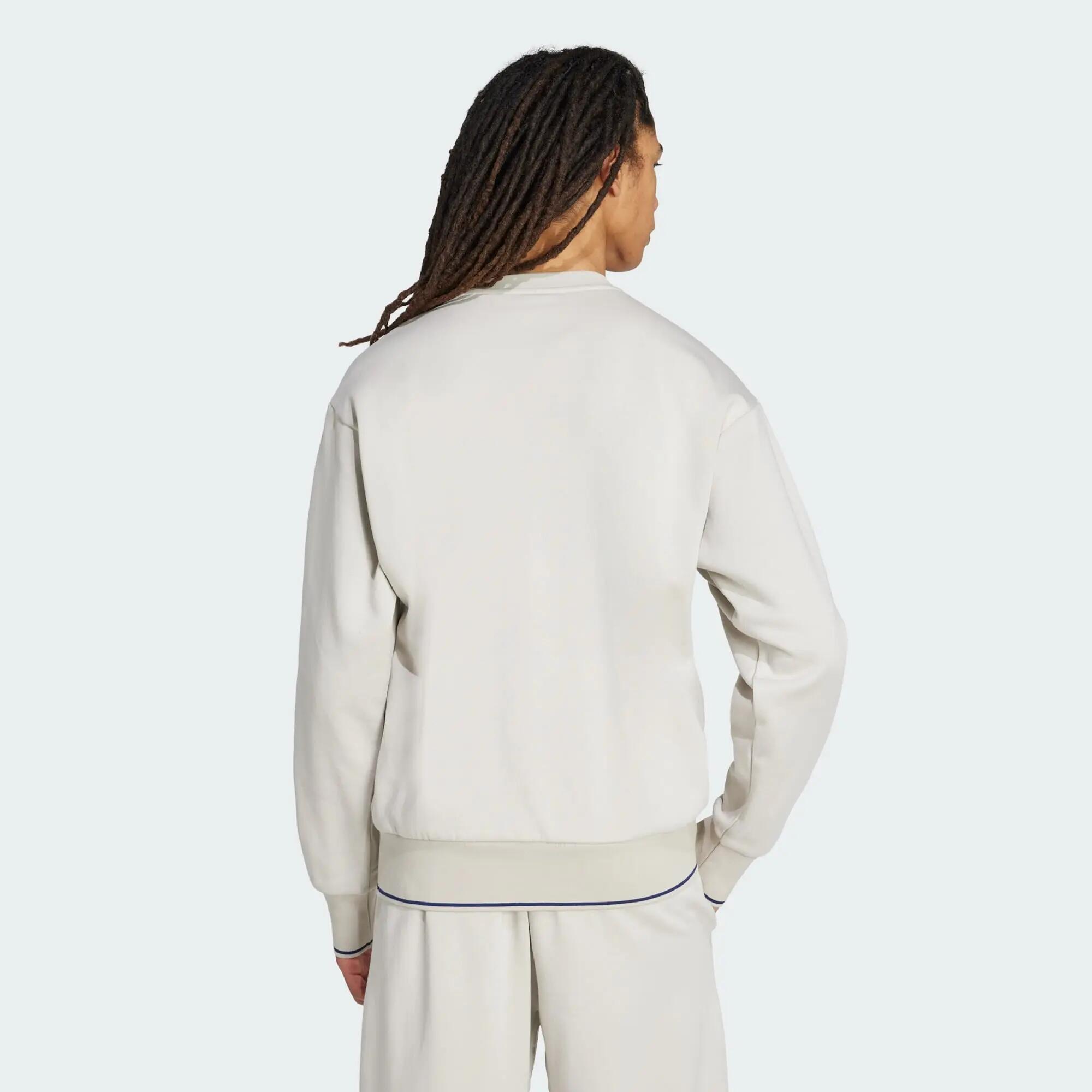 Pánské volnočasové mikiny - adidas M Collegiate - béžová/tmavě modrá 3/6