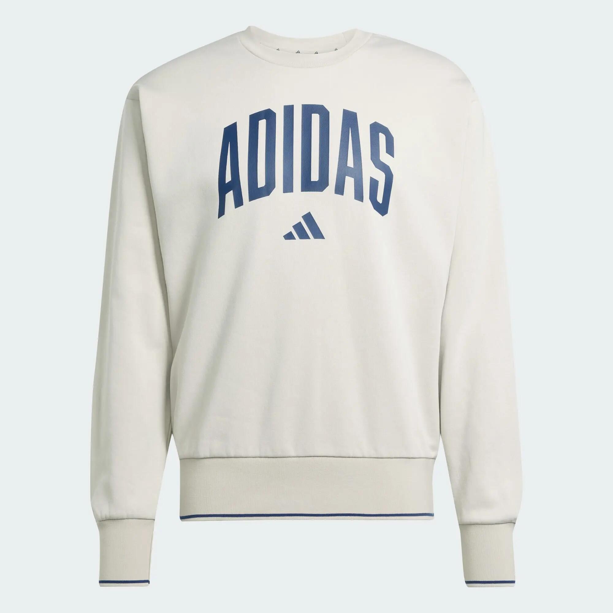 Pánské volnočasové mikiny - adidas M Collegiate - béžová/tmavě modrá 2/6