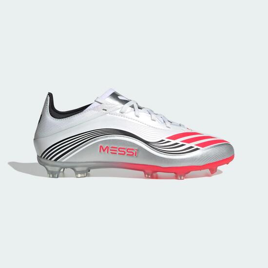 F50 Messi Elite Kids Fußballschuh, feste Böden