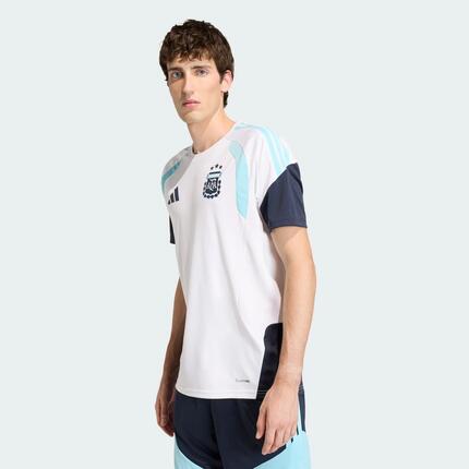 T-shirt Adidas Argentina Tiro Manches Courtes Blanc
