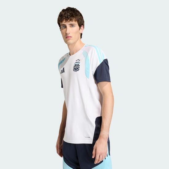 T-shirt Adidas Argentina Tiro Manches Courtes Blanc