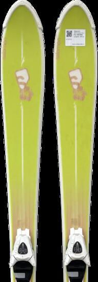 Reconditionné - Skis Salomon BBR Freeride Limelite 160cm, Très Bon État