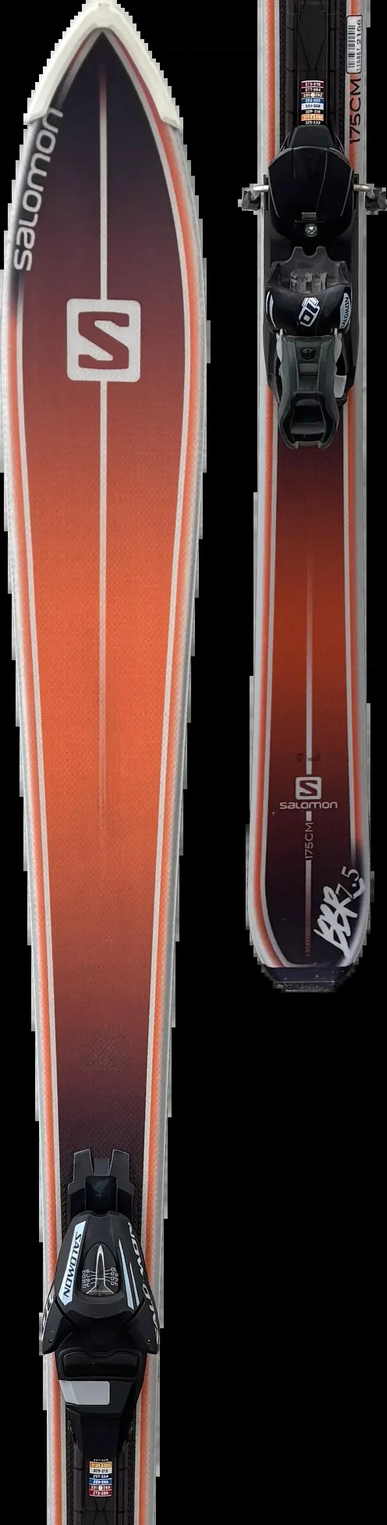 2ND LIFE - Lyže Salomon BBR Freeride 7.5 165cm, Dobrý stav 4/5
