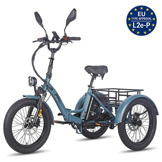 Vélo cargo électrique FAFREES F20 Mate, moteur 250 W, 48 V 21 Ah, 7 vitesses