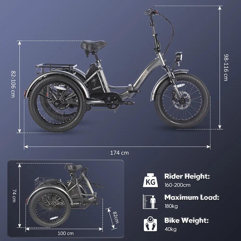 Bicicleta eléctrica Caogo Fafrees F20 Mate de 20", motor de 250 W, 48 V, 20 Ah 15/15