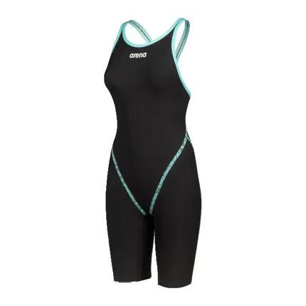 Arena Powerskin Primo Gesloten Rug Kniepak - Zwart / Blauwgroen